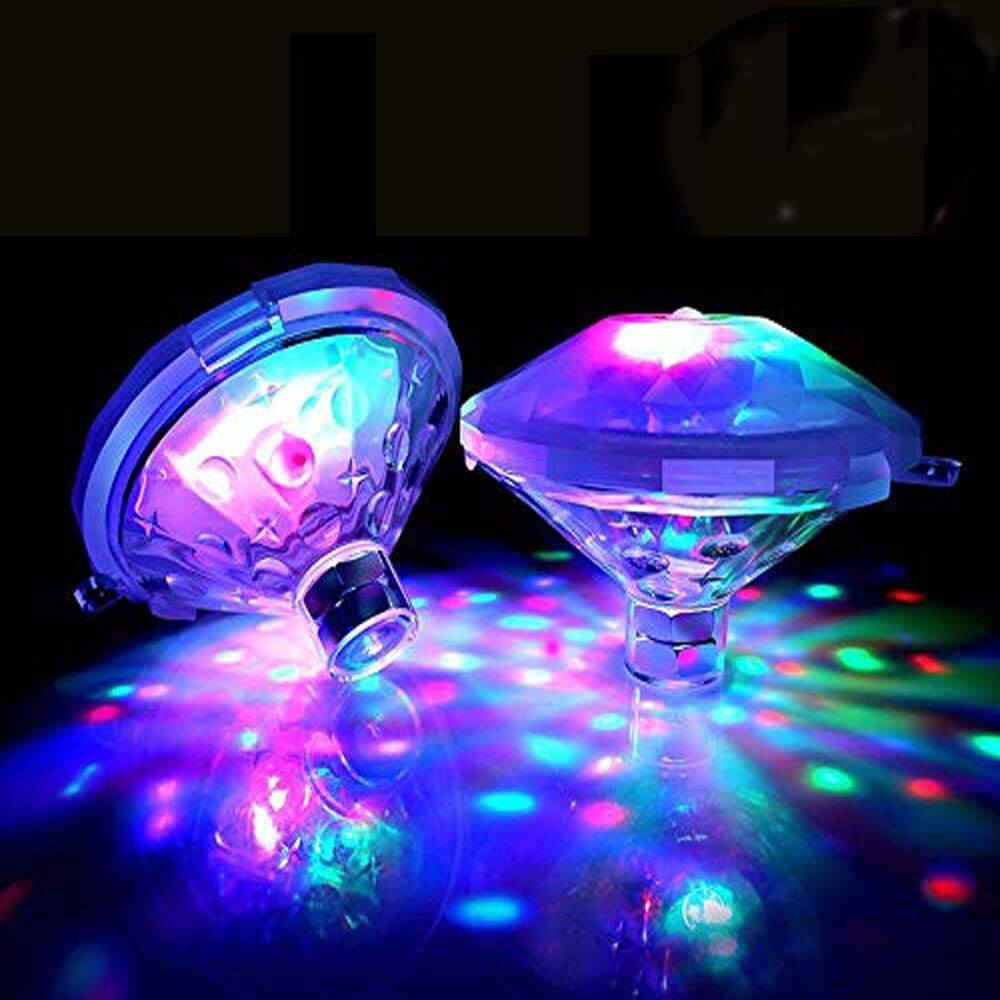 LATIOBRO Lumières LED flottantes pour piscine, 8 modes d'éclairage, lumière  étanche, lumières de baignoire en piscine colorées pour piscine, bain, fête  : : Outils et Bricolage