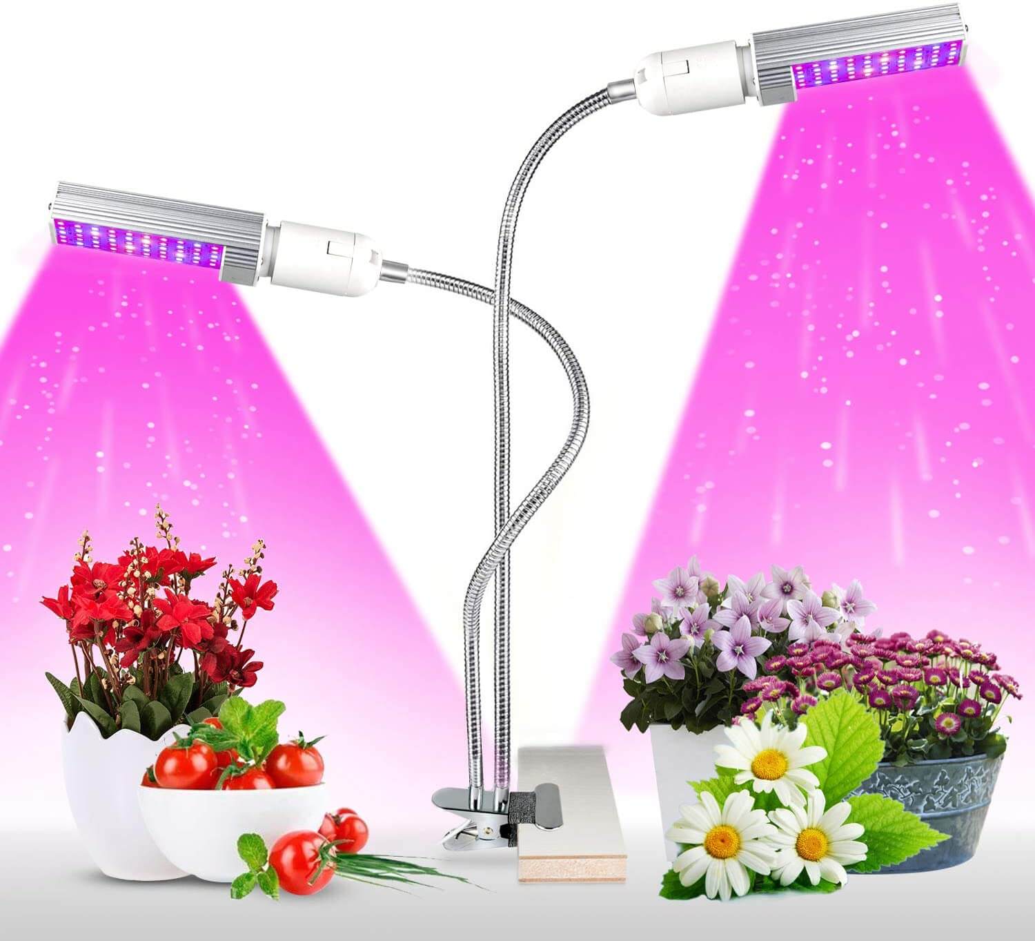 Bouton de légumes Intérieur Fleur Double Jardin LED Rectangle Plein Spectre Plante Pousse Remplissage Lampe 1500W LED Plante Pousse Lampe 