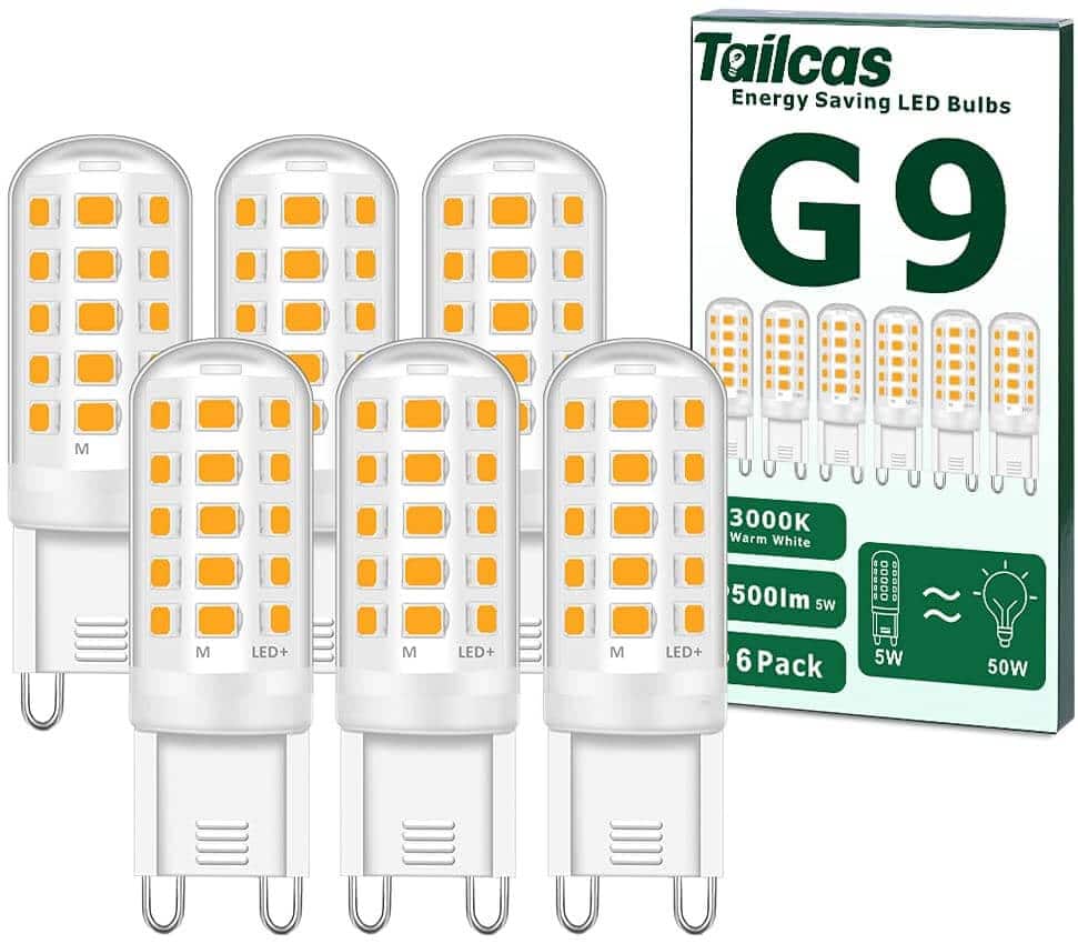 Ampoules Halogènes, Ampoule Halogènes G9, Ampoules Capsule G9, Ampoule  Halogène G9 Dimmable, G9 Bi-pin Base Halogène Lampe, Ampoule Halogene G9  40w